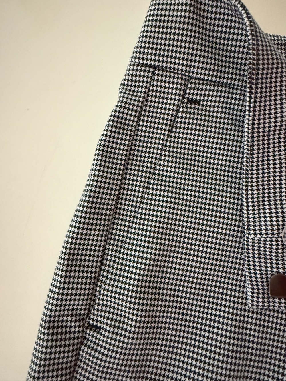 Ann Taylor Factory Petite Black & White Houndstooth Pants, Size 0P, NWOT - Picture 6 of 8